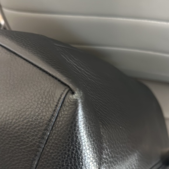 Tory Burch Black Leather Tote EUC - Picture 9 of 11